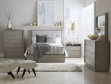Oxford Upholstered Footboard Queen Storage Bed in Mineral by Modus Furniture at Eve Furniture
