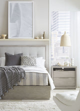 Oxford Upholstered Footboard Queen Storage Bed in Mineral by Modus Furniture at Eve Furniture