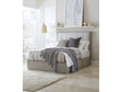 Oxford Upholstered Footboard Queen Storage Bed in Mineral by Modus Furniture at Eve Furniture