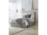 Oxford Upholstered Footboard Queen Storage Bed in Mineral by Modus Furniture at Eve Furniture