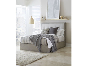 Oxford Upholstered Footboard Queen Storage Bed in Mineral by Modus Furniture at Eve Furniture