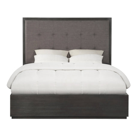 Oxford Upholstered Platform Bed in Dolphin (59") by Modus Furniture at Eve Furniture