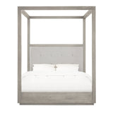 Oxford Upholstered Queen Canopy Bed in Mineral by Modus Furniture at Eve Furniture
