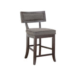 Oxton Dark Cherry/Fabric Counter Chair, Set of 2 by Homelegance at Eve Furniture