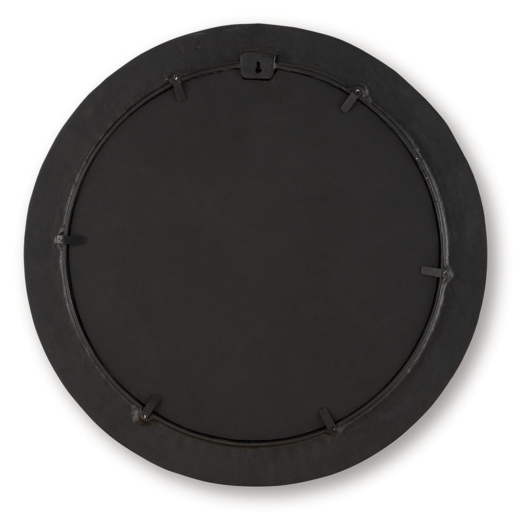 Ozias Black Accent Mirror by ASHLEY FURNITURE at Eve Furniture