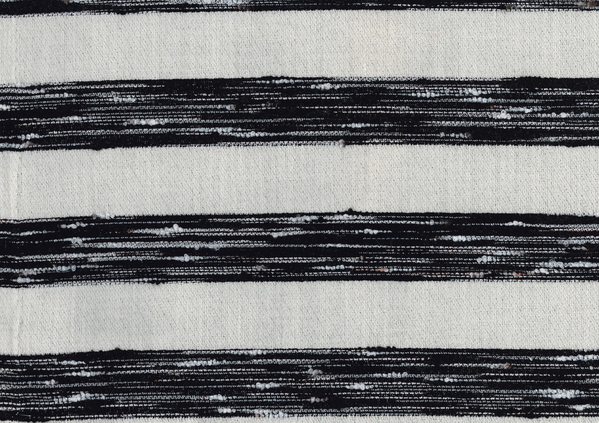 Easley Black & White  Jacquard Pouf (no Wooden Frame)