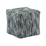 Easley Multi-Color Jacquard Pouf (no Wooden Frame)