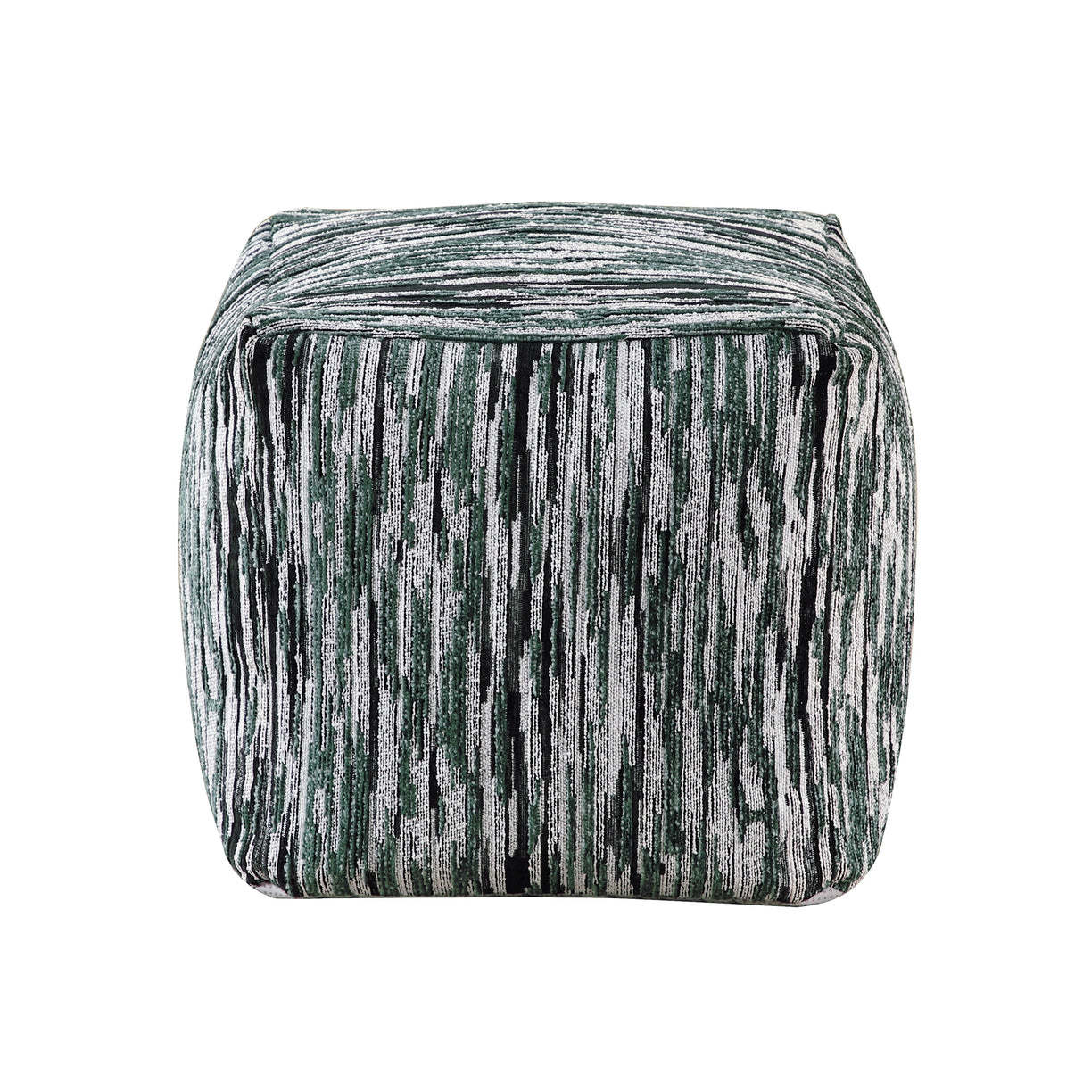 Easley Multi-Color Jacquard Pouf (no Wooden Frame)