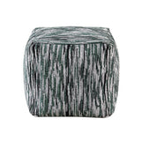Easley Multi-Color Jacquard Pouf (no Wooden Frame)