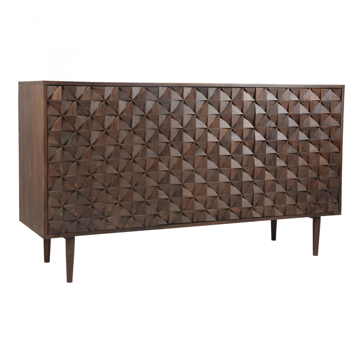Pablo 3 Door Sideboard Dark Brown by Moe's Home at Eve Furniture