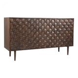 Pablo 3 Door Sideboard Dark Brown by Moe's Home at Eve Furniture