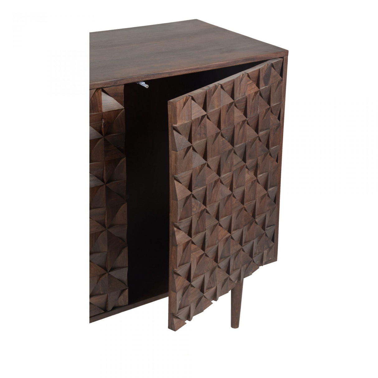 Pablo 3 Door Sideboard Dark Brown by Moe's Home at Eve Furniture