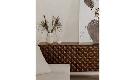 Pablo 4 Door Sideboard - Brown by Moe's Home at Eve Furniture