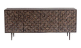 Pablo 4 Door Sideboard - Brown by Moe's Home at Eve Furniture