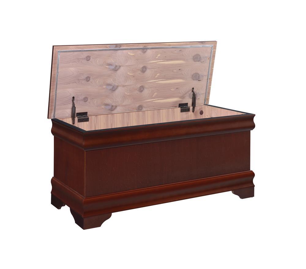 Pablo Warm Brown Rectangular Cedar Chest by Coaster at Eve Furniture