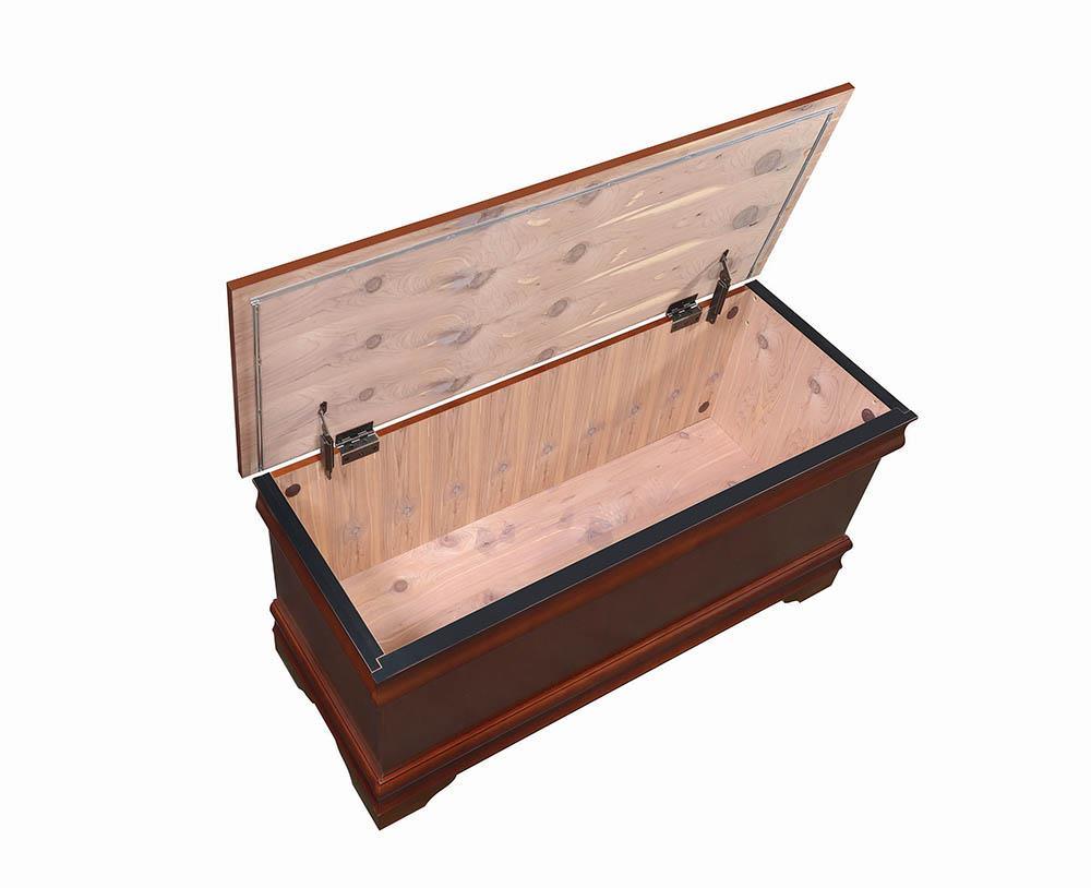 Pablo Warm Brown Rectangular Cedar Chest by Coaster at Eve Furniture