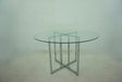 Pace Chrome 48-inch Round Glass Top Dining Table by Coaster at Eve Furniture