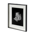 Pacemaker Black I by Alarm a Hand Embellished Textured Framed Art Print Matted under Glass by Mercana at Eve Furniture