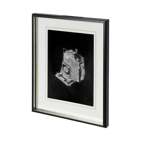 Pacemaker Black I by Alarm a Hand Embellished Textured Framed Art Print Matted under Glass by Mercana at Eve Furniture