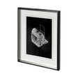 Pacemaker Black II by Alarm a Hand Embellished Textured Framed Art Print Matted under Glass by Mercana at Eve Furniture