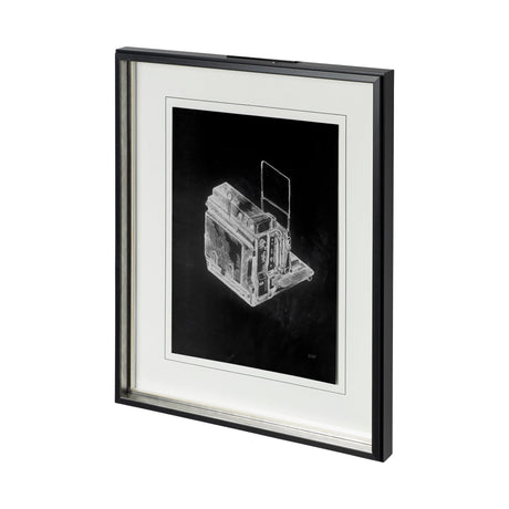 Pacemaker Black II by Alarm a Hand Embellished Textured Framed Art Print Matted under Glass by Mercana at Eve Furniture