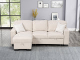 Pacific Beige Reversible Sectional With Pull-Out Bed by Happy Homes at Eve Furniture