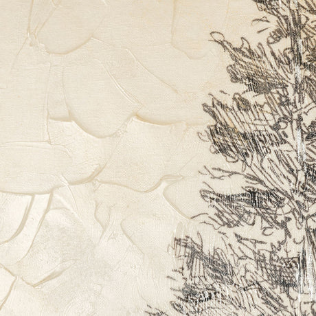 Pacific North West Tree Sketch I by Melissa Wang a Hand Embellished Textured Canvas by Mercana at Eve Furniture