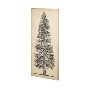 Pacific North West Tree Sketch I by Melissa Wang a Hand Embellished Textured Canvas by Mercana at Eve Furniture