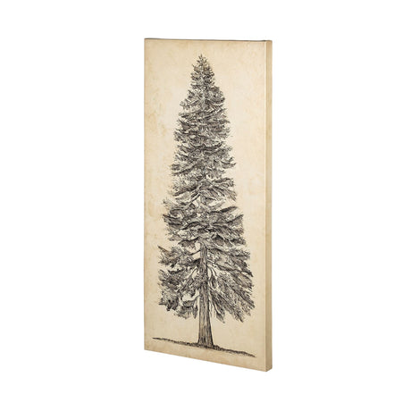 Pacific North West Tree Sketch I by Melissa Wang a Hand Embellished Textured Canvas by Mercana at Eve Furniture