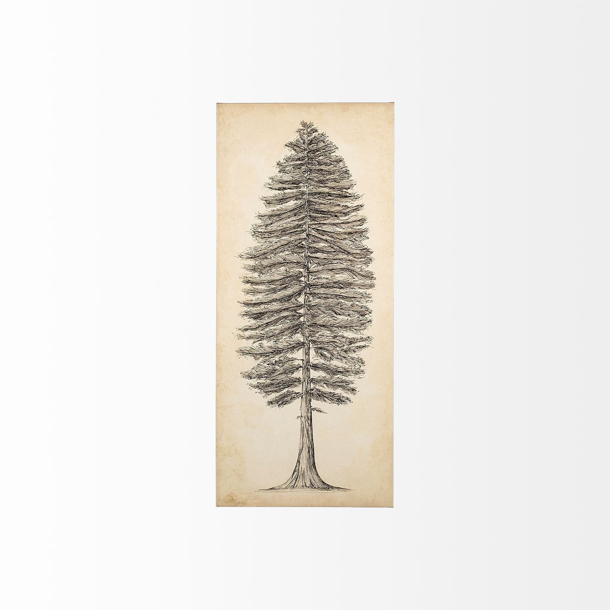 Pacific North West Tree Sketch II by Melissa Wang a Hand Embellished Textured Canvas by Mercana at Eve Furniture