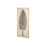 Pacific North West Tree Sketch II by Melissa Wang a Hand Embellished Textured Canvas by Mercana at Eve Furniture