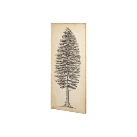 Pacific North West Tree Sketch II by Melissa Wang a Hand Embellished Textured Canvas by Mercana at Eve Furniture