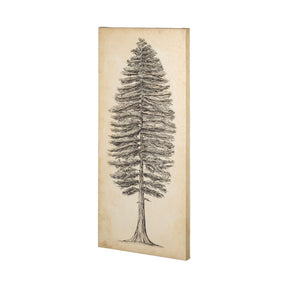 Pacific North West Tree Sketch II by Melissa Wang a Hand Embellished Textured Canvas by Mercana at Eve Furniture