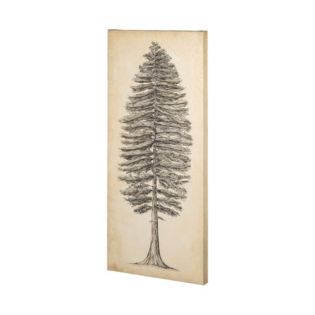 Pacific North West Tree Sketch II by Melissa Wang a Hand Embellished Textured Canvas by Mercana at Eve Furniture