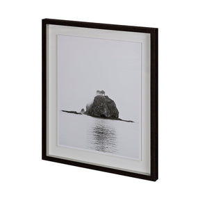 Pacific Ocean Foggy Island by Goldie, Kyle a Framed Photo Art Print Matted under Glass by Mercana at Eve Furniture