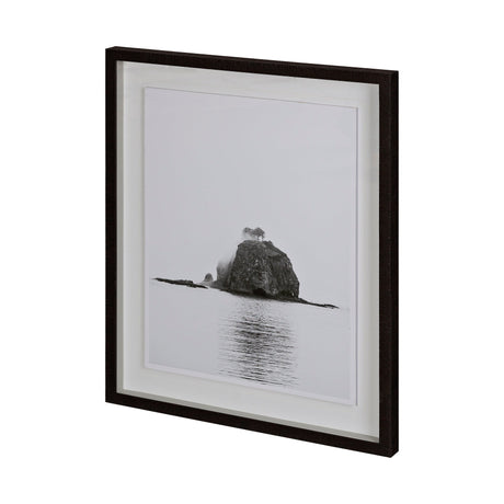 Pacific Ocean Foggy Island by Goldie, Kyle a Framed Photo Art Print Matted under Glass by Mercana at Eve Furniture