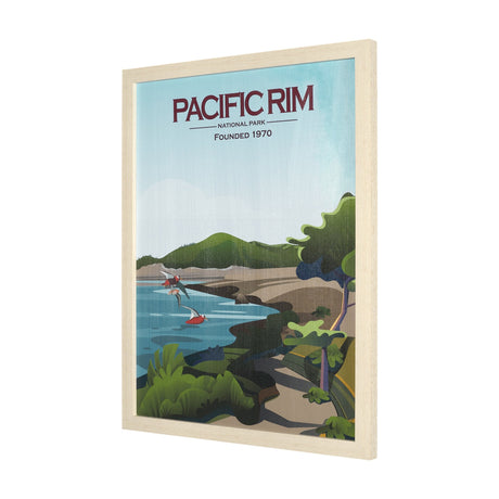 Pacific Rim GO (L) by Mercana Studio a Hand Embellished Decograph Framed Art Print by Mercana at Eve Furniture