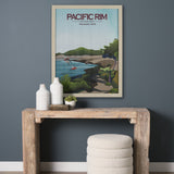 Pacific Rim GO (L) by Mercana Studio a Hand Embellished Decograph Framed Art Print by Mercana at Eve Furniture
