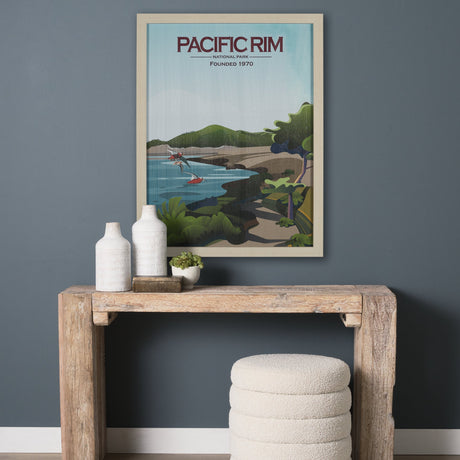Pacific Rim GO (L) by Mercana Studio a Hand Embellished Decograph Framed Art Print by Mercana at Eve Furniture
