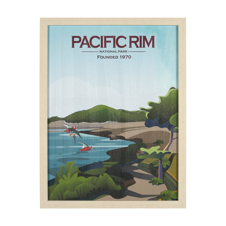 Pacific Rim GO (L) by Mercana Studio a Hand Embellished Decograph Framed Art Print by Mercana at Eve Furniture