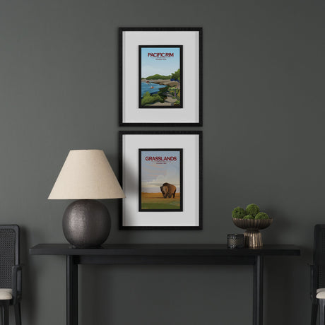 Pacific Rim GO (M) by Mercana Studio a Framed Art Print Matted under Glass by Mercana at Eve Furniture