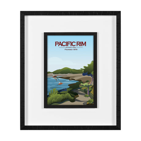 Pacific Rim GO (M) by Mercana Studio a Framed Art Print Matted under Glass by Mercana at Eve Furniture