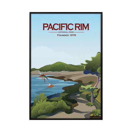 Pacific Rim GO (SM) by Mercana Studio a Hand Embellished Decograph Framed Art Print by Mercana at Eve Furniture