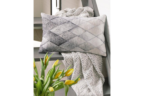 Pacrich Gray/Brown Pillow by Ashley at Eve Furniture