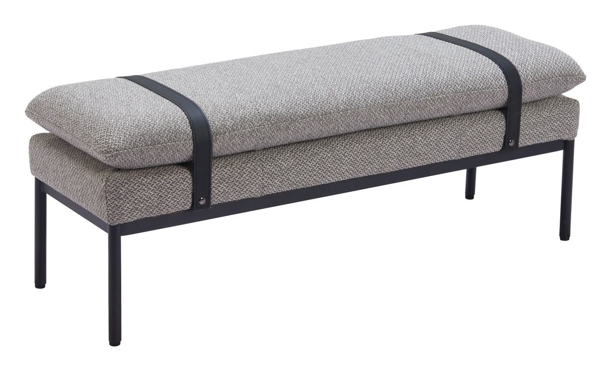 Padd Gray Bench by Zuomod at Eve Furniture