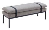 Padd Gray Bench by Zuomod at Eve Furniture