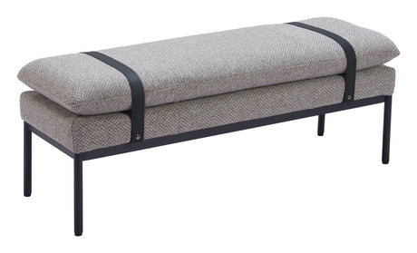 Padd Gray Bench by Zuomod at Eve Furniture