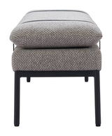 Padd Gray Bench by Zuomod at Eve Furniture