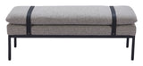 Padd Gray Bench by Zuomod at Eve Furniture