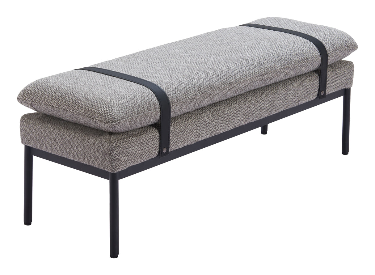 Padd Gray Bench by Zuomod at Eve Furniture